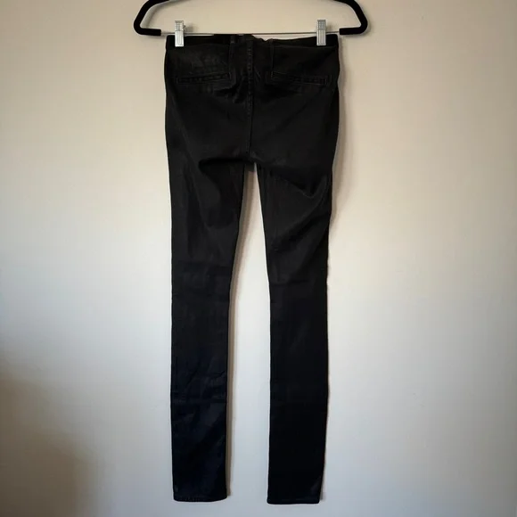 Helmut Lang Coated Grey Black Skinny Jeans 25 - Picture 3 of 8